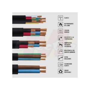 Cable Tipo Taller Trefilcon 3 polos (100 mts) - Imagen 2