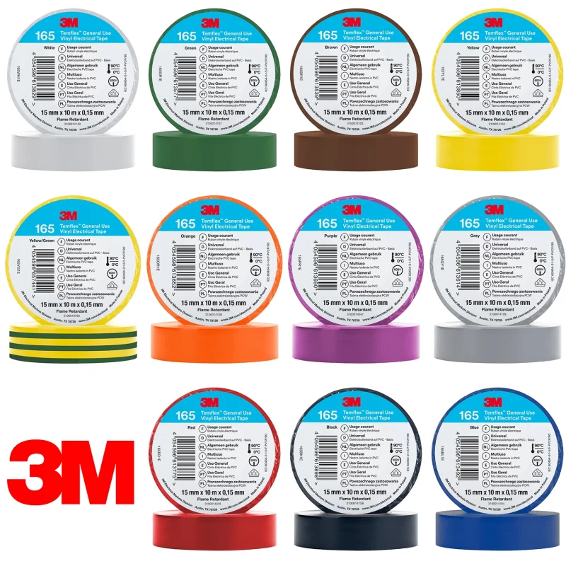 Cinta Aisladora 3M Temflex 165 - 18 metros - Negro - Imagen 2