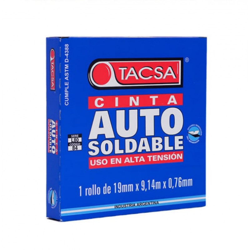 Cinta Autosoldable Vulcanizada - TACSA - 19mm X 9.14m